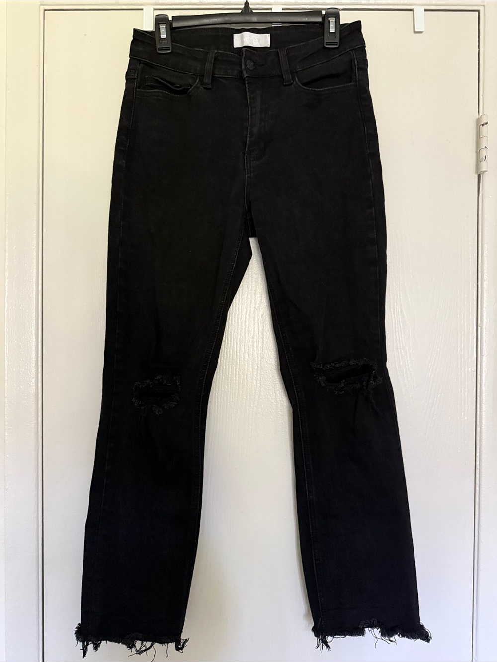 Vervet Blue Black Distressed High-Rise Women’s Jeans
